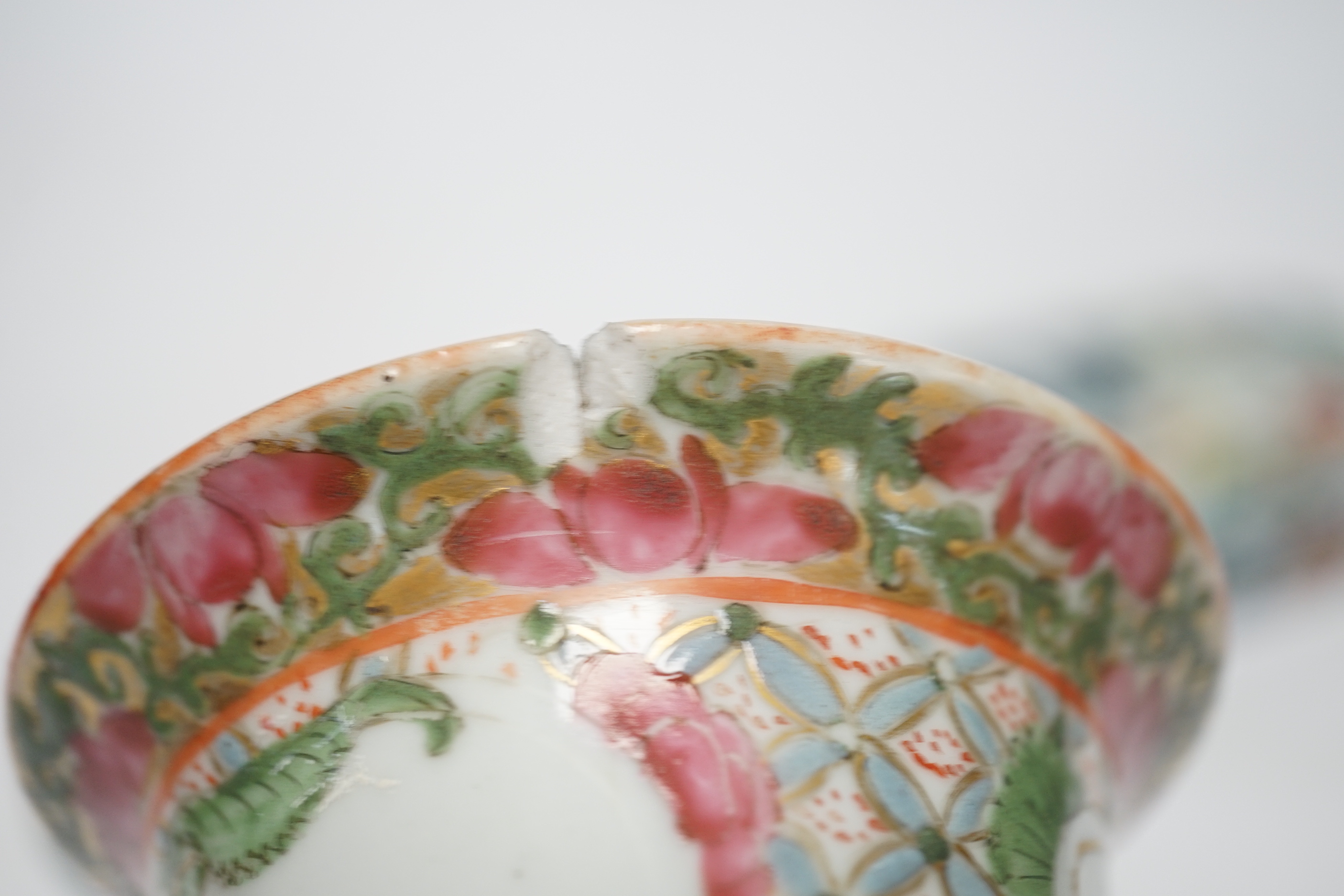 A Chinese famille rose vase and a porcelain cover decorated with children, largest 33cm wide